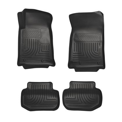 2010-2012 Camaro Husky Liners WeatherBeater Combo Black Floor Liners