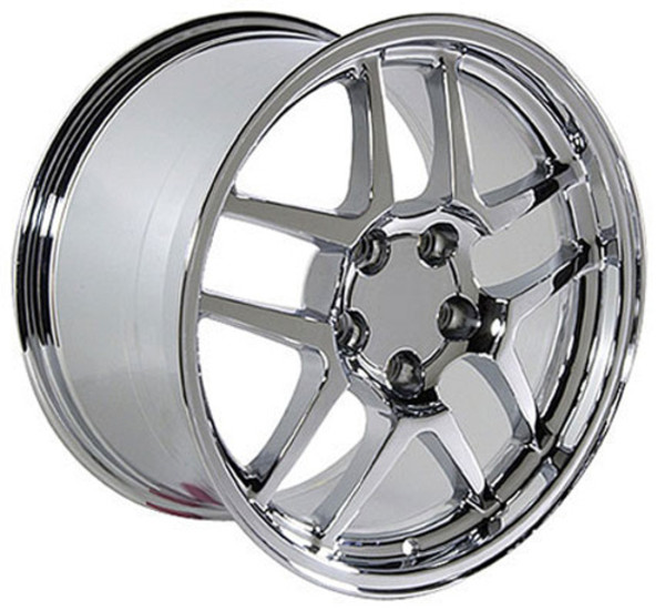 OE Wheels Corvette C5 ZO6 Replica Wheel - Chrome 17x9.5" (54mm Offset)