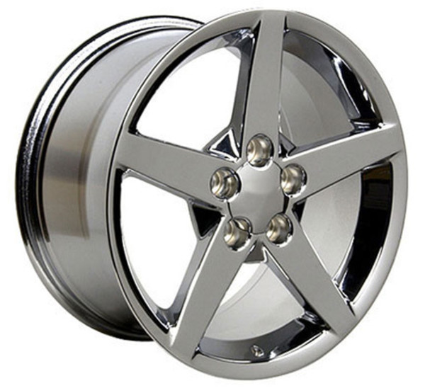 OE Wheels Corvette C6 Replica Wheels - Chrome 18x9.5" Set (58mm Offset)