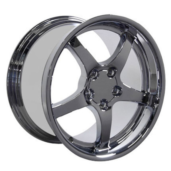 OE Wheels Corvette C5 Y2K Replica Deepdish Wheel - Chrome 18x10.5"/18x9.5" Set (54mm/56mm Offset)