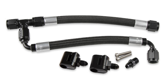 Holley LS Steam Tube Kit w/ Black Pro-Lite 350 Hose