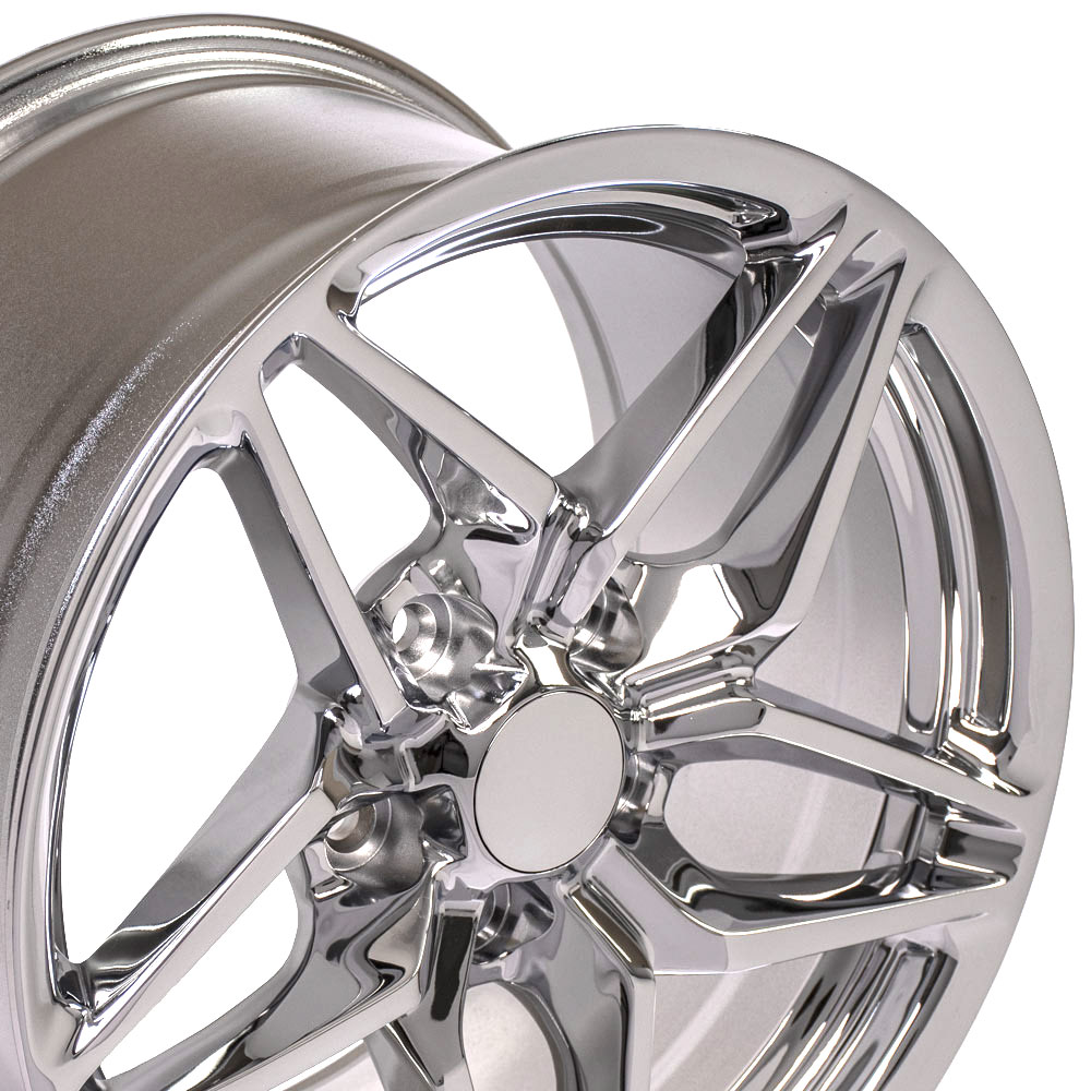 OE Wheels Corvette C7 ZR1 Replica Wheels - Chrome (17x9.5" - 56mm Offset) - Set of 4