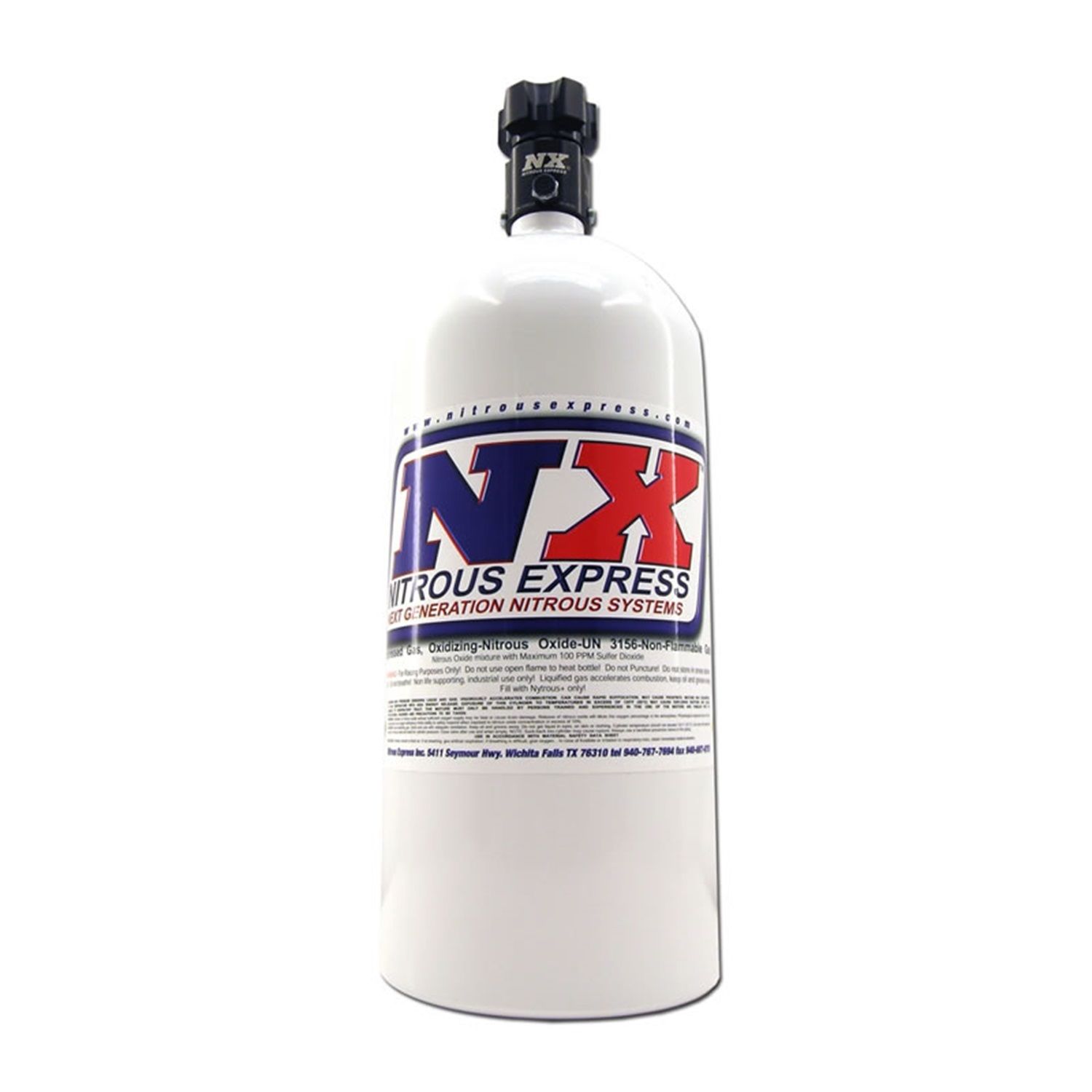 Nitrous Express 10 LB BOTTLE W/ LIGHTNING 45 VALVE