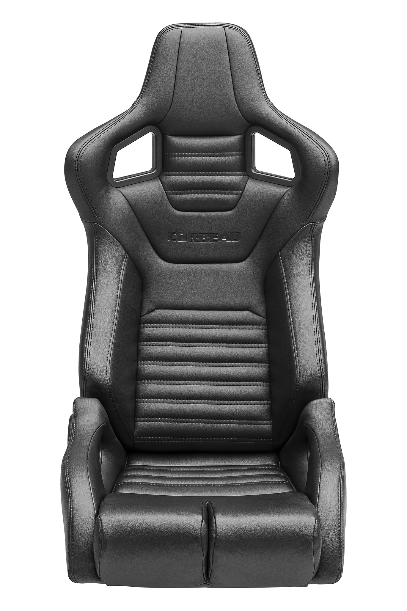 Corbeau Sportline RRB Seats - Black Vinyl/Carbon Vinyl